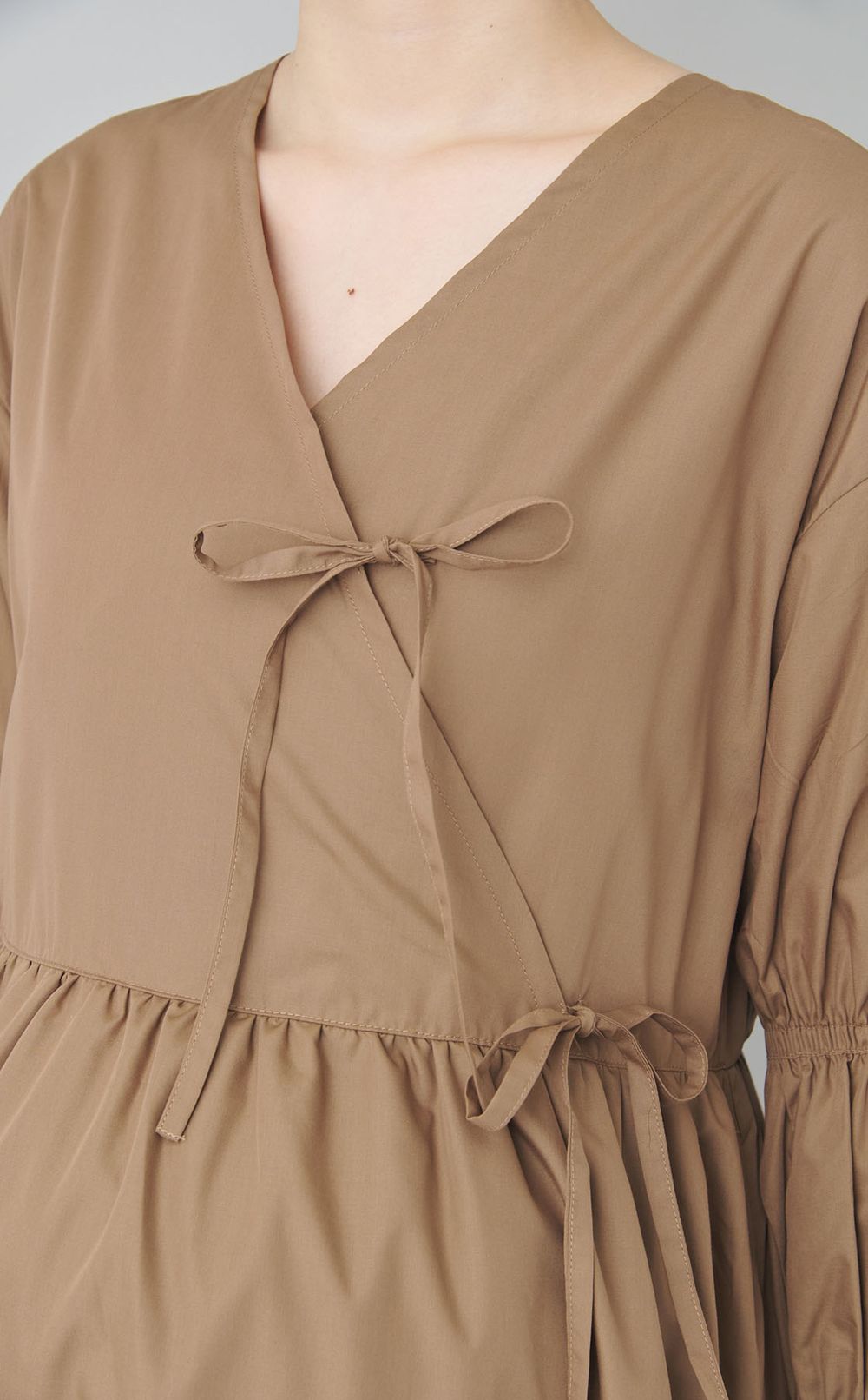 リボンカシュクールワンピース