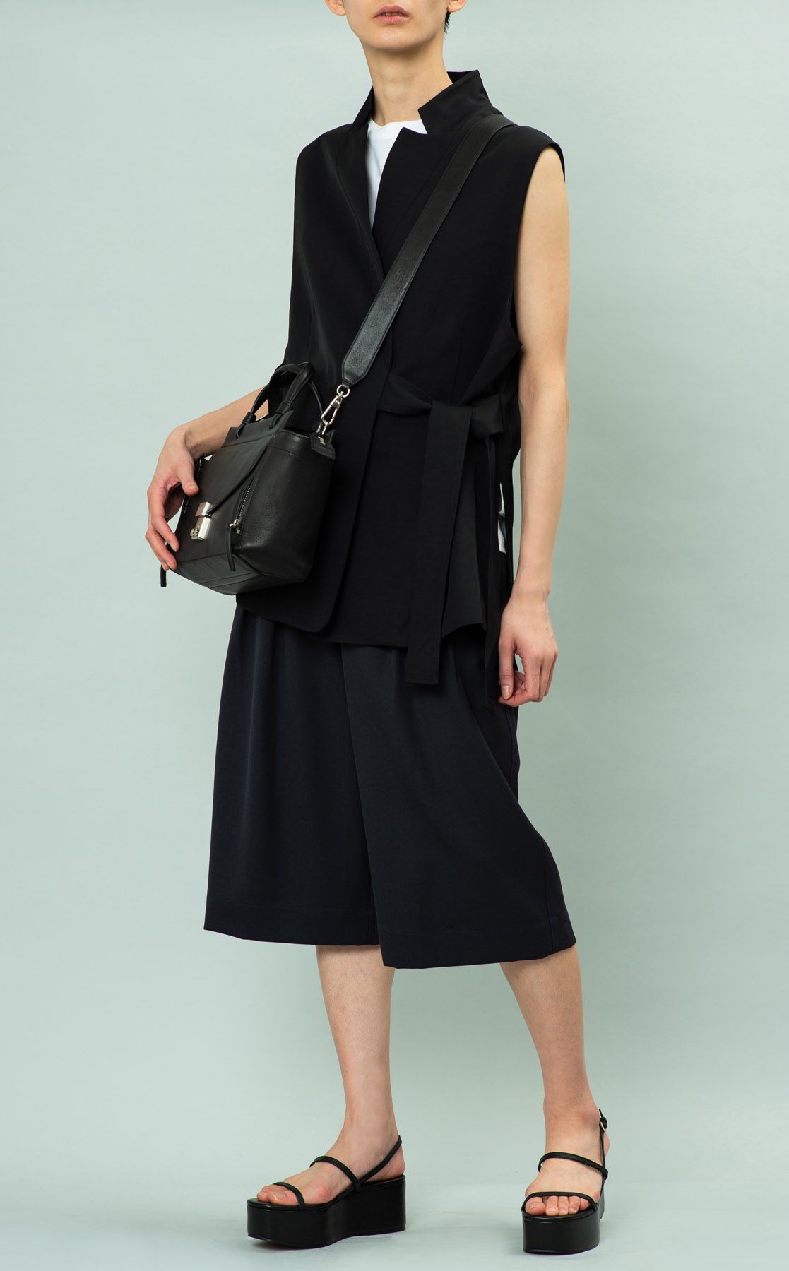 B396：3.1 Phillip Lim ウールイージーハーフパンツ 3.1 Phillip Lim｜ウールイージーハーフパンツ