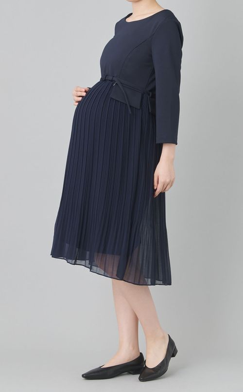 Sophian切替プリーツスカートワンピース