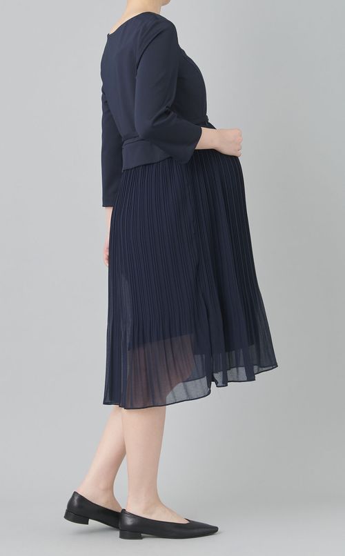 Sophian切替プリーツスカートワンピース