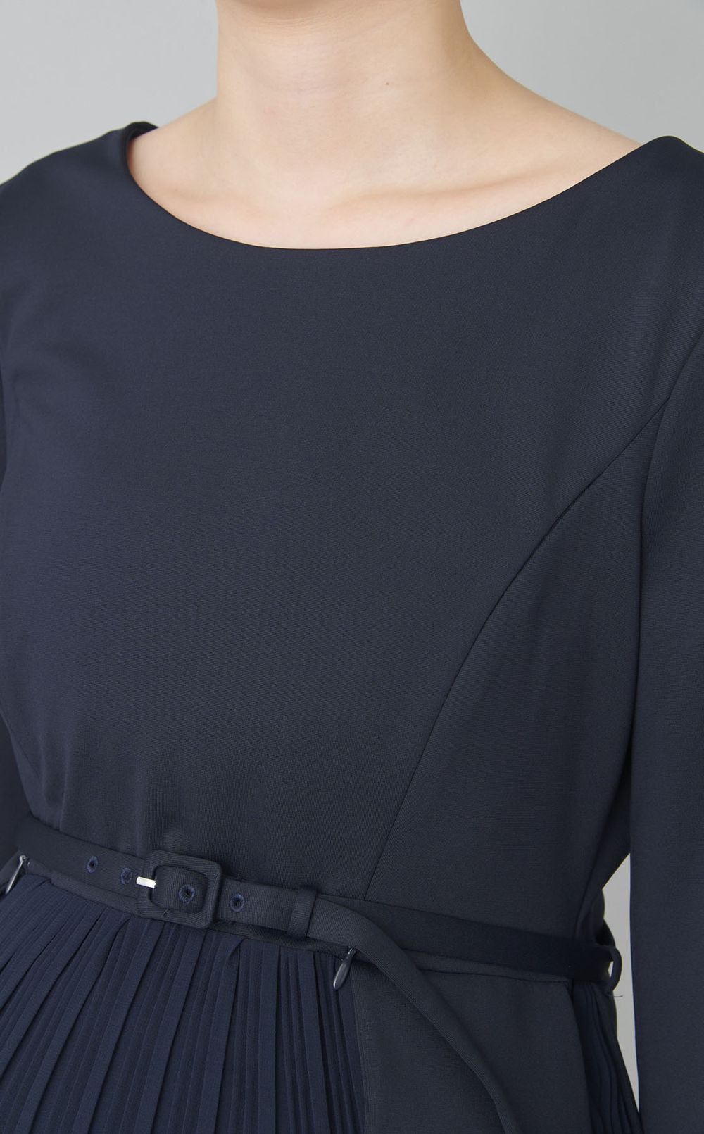 Sophian切替プリーツスカートワンピース