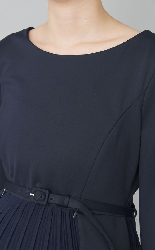 Sophian切替プリーツスカートワンピース