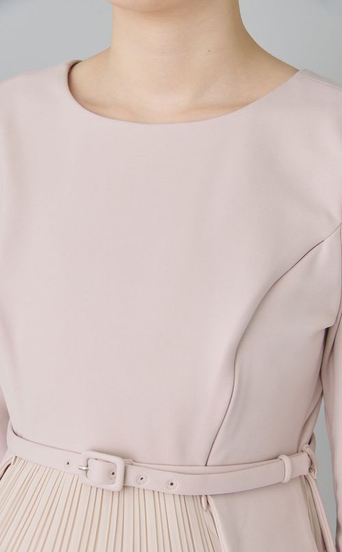 Sophian切替プリーツスカートワンピース