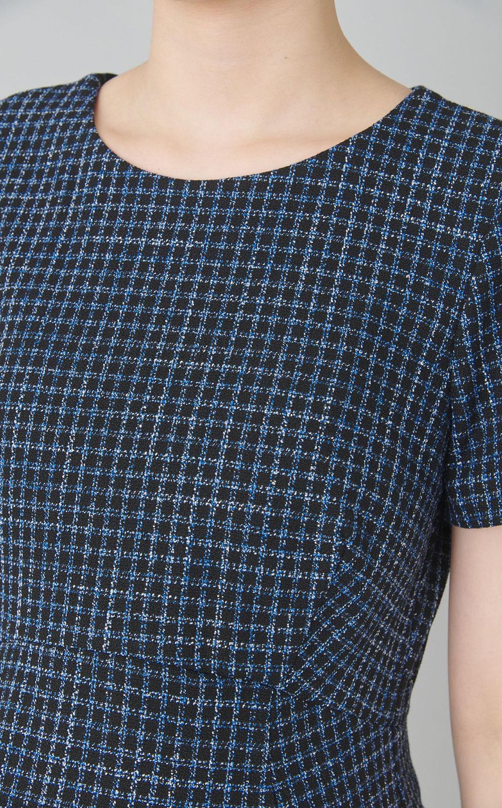 KEEGANチェックショートスリーブワンピース