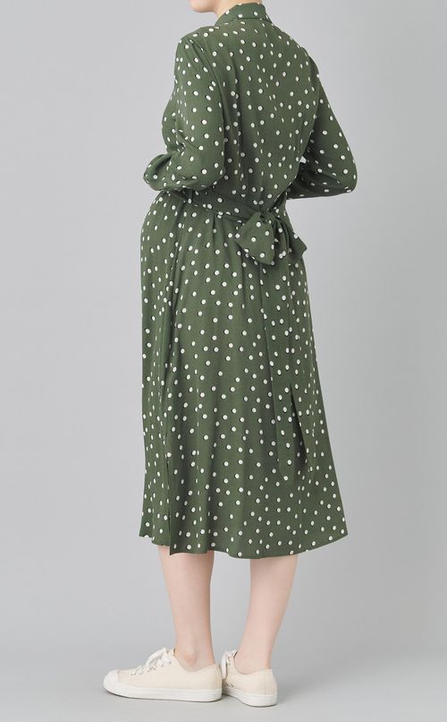 BLESSドットプリントシャツワンピース