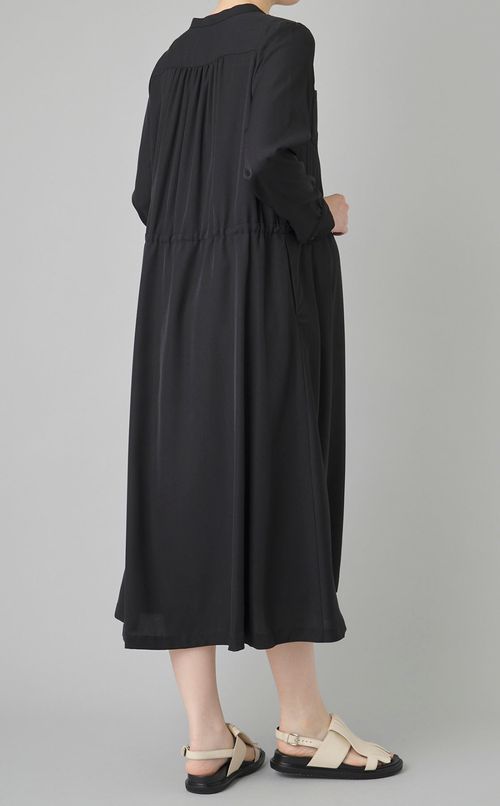 ギャザーシャツワンピース