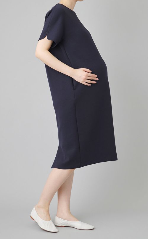 バックパールハーフスリーブワンピース