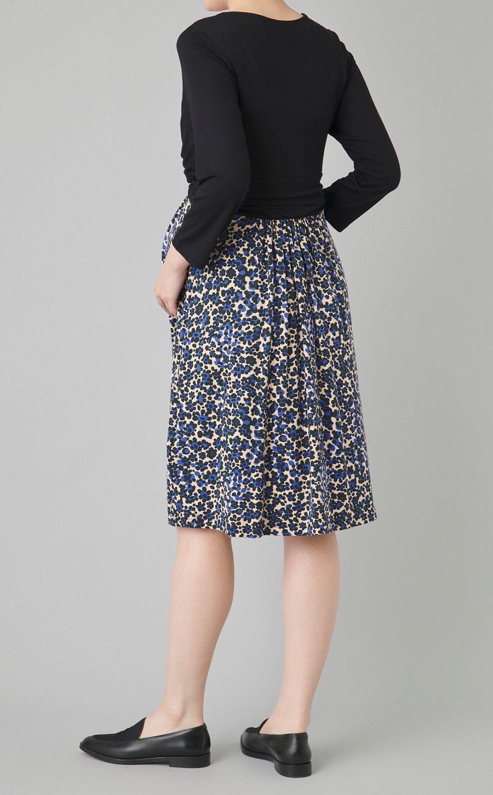 Kennaフラワープリント切替ワンピース