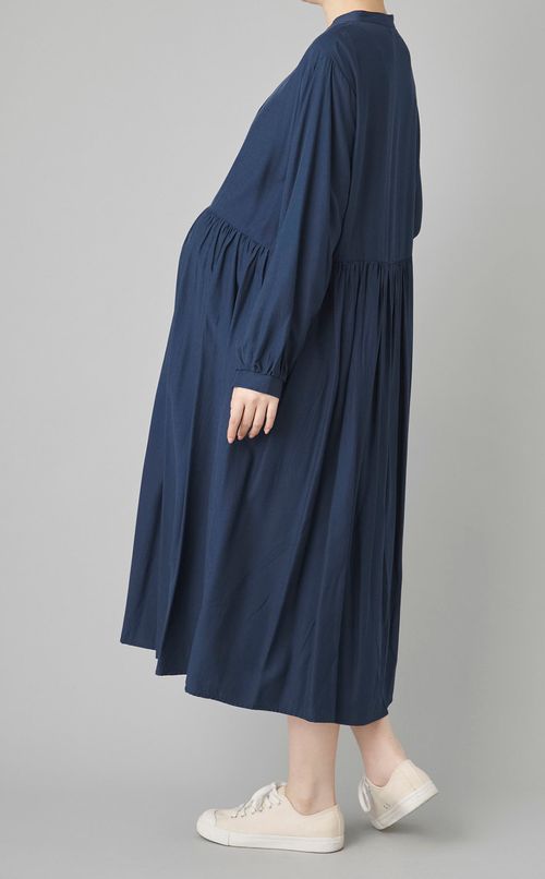ウエスト切替ギャザーワンピース