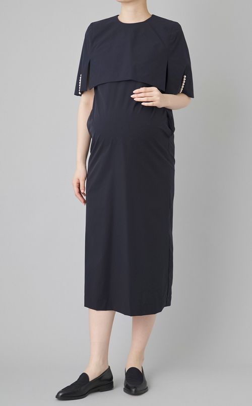 2WAYパールケープ付ワンピース