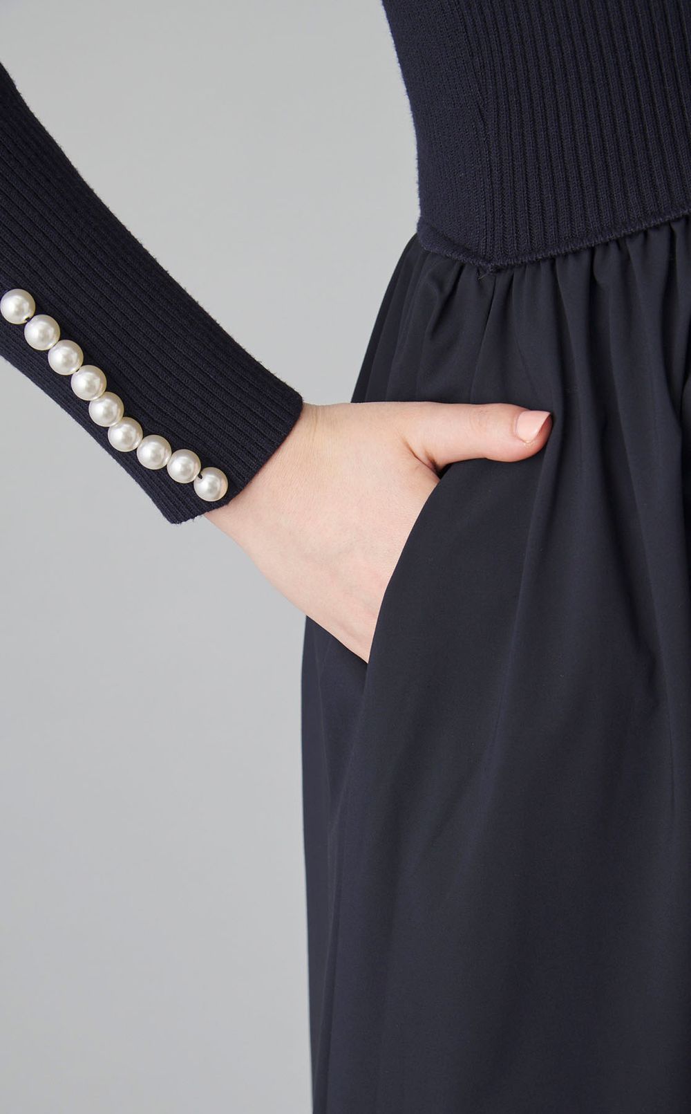 カーラパールフレアワンピース