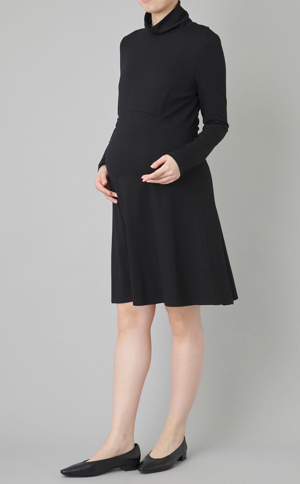 Vanessaハイネックジャージワンピース