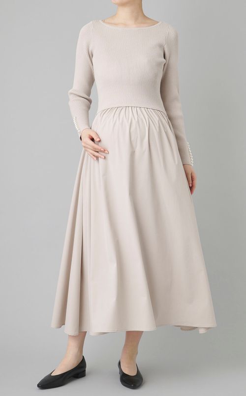 カーラパールフレアワンピース