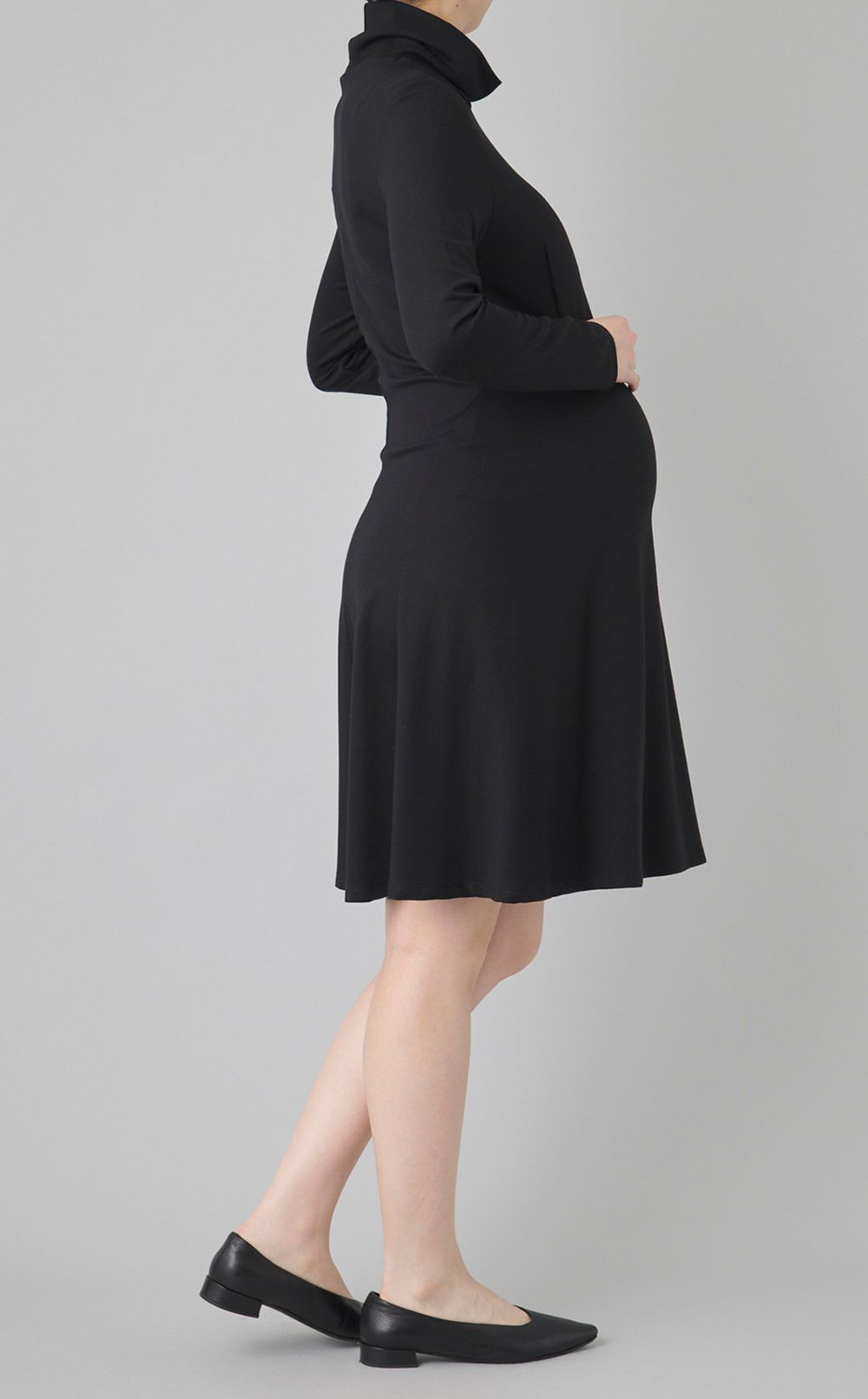 Vanessaハイネックジャージワンピース