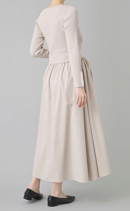 カーラパールフレアワンピース