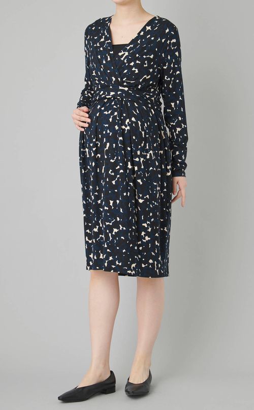 Elaineプリントカシュクールワンピース