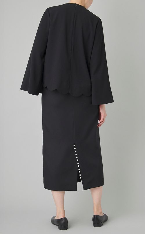 パールスリーブケープブラウス