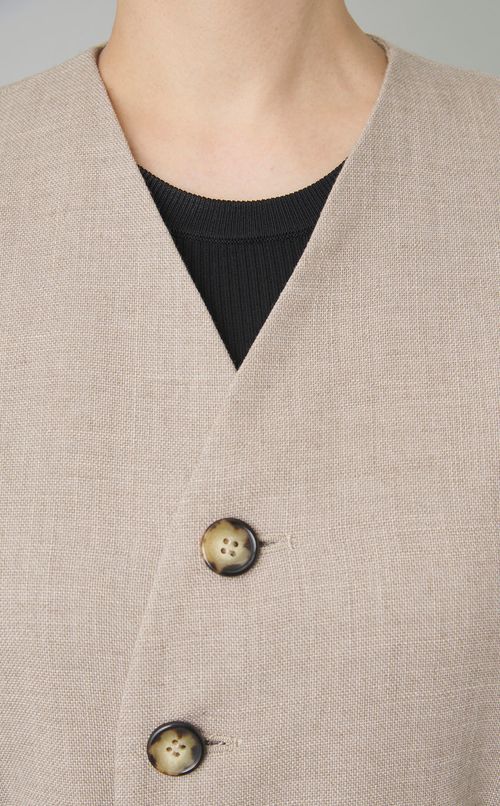 サークルカッティングロングジレ