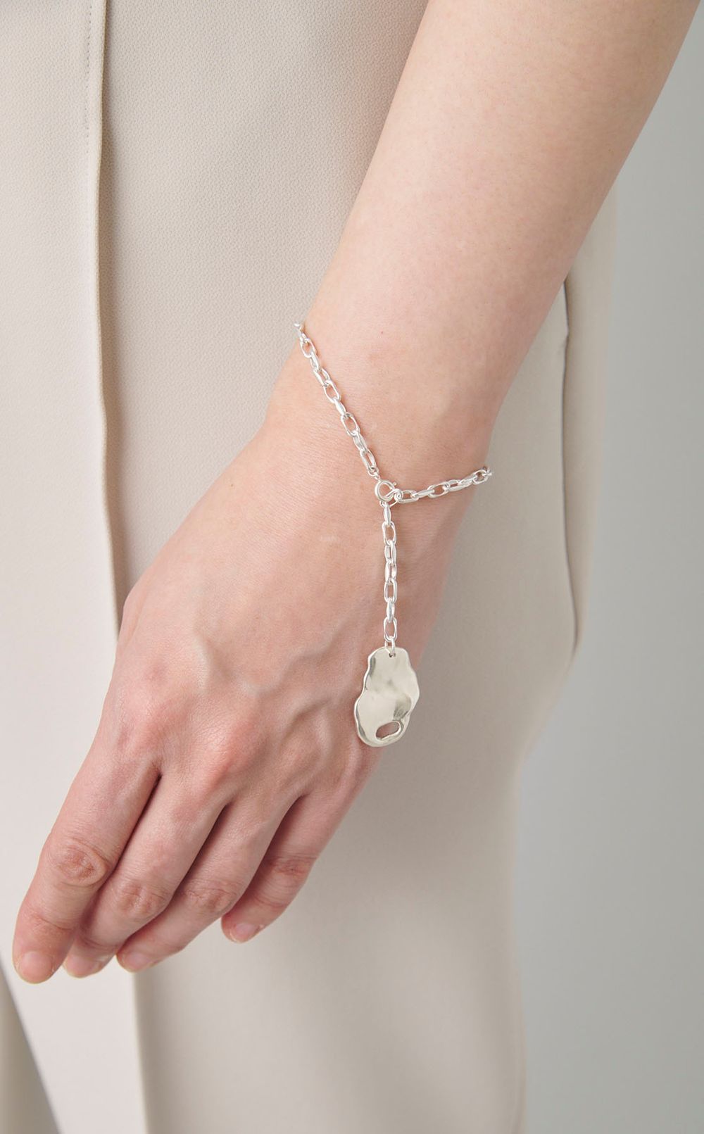 4wayチェーンシルバーネックレス