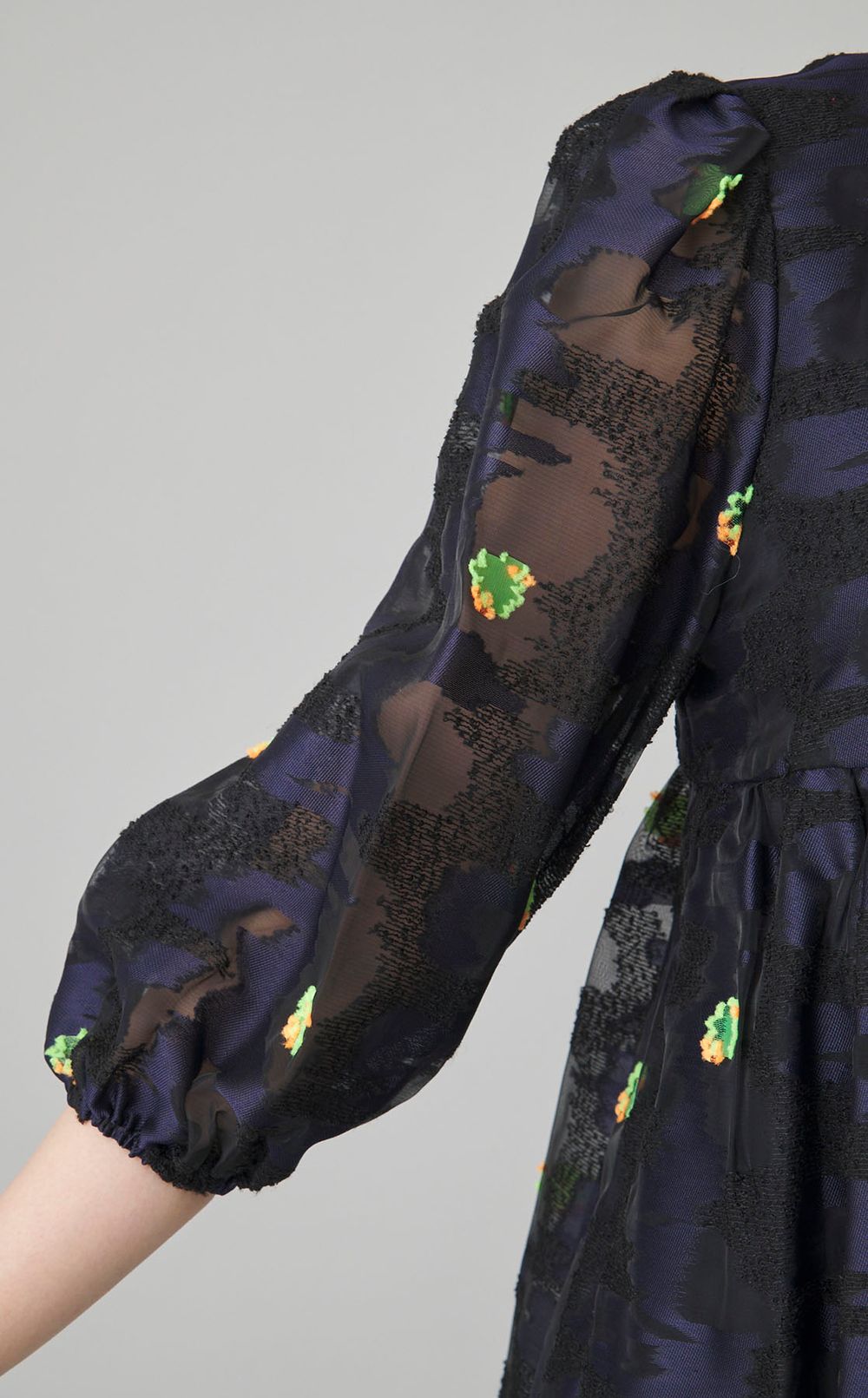 コーラルジャガードブラウス