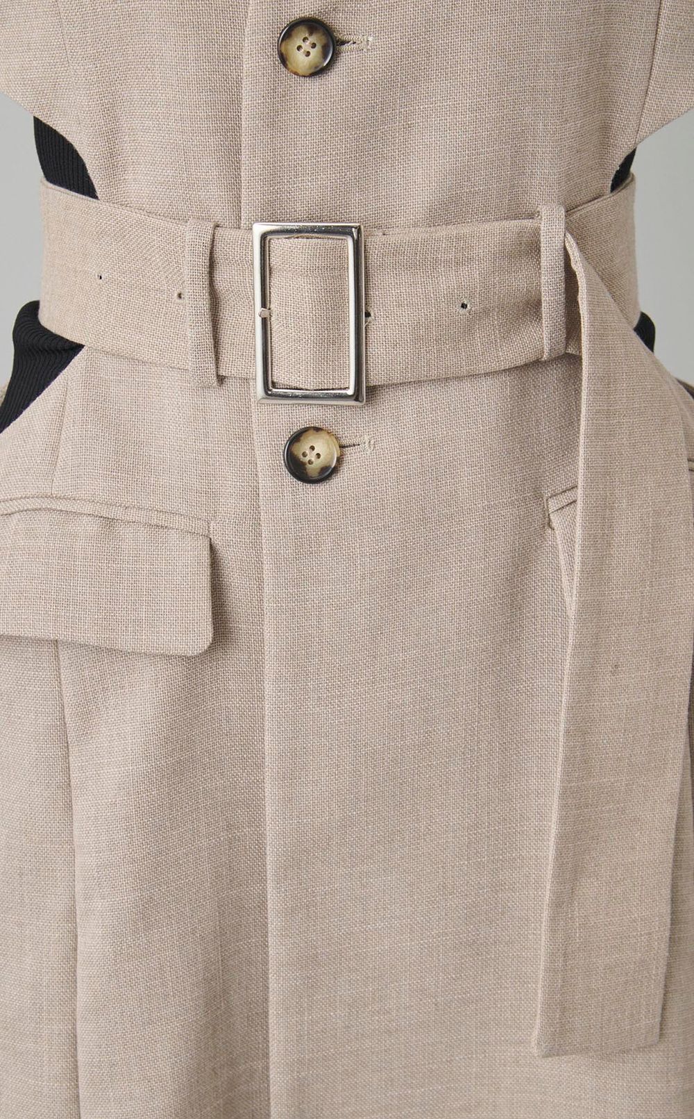 サークルカッティングロングジレ