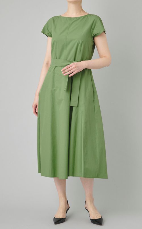 コットンサイドドレープワンピース