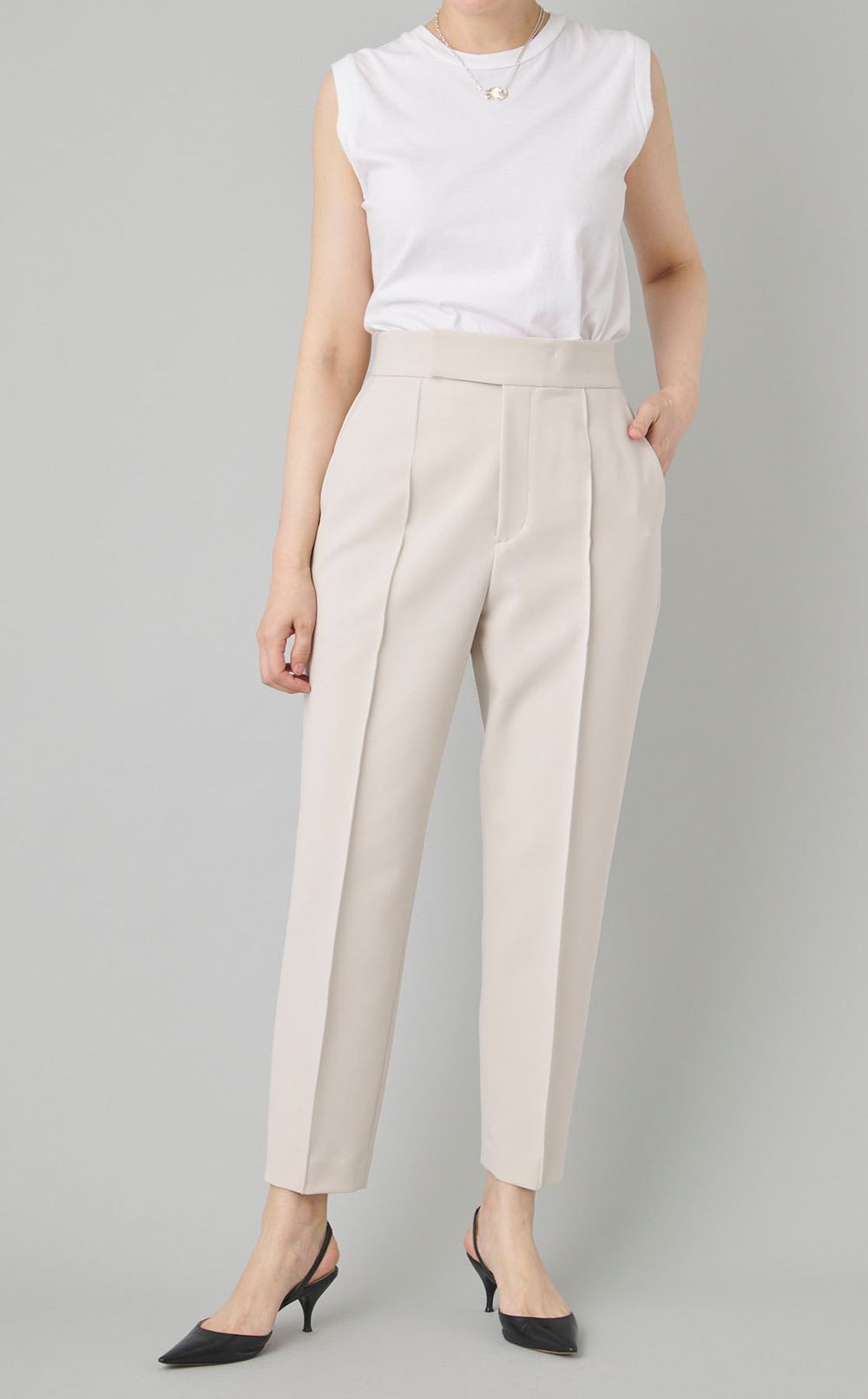 プルーフダブルクロステーパードパンツ