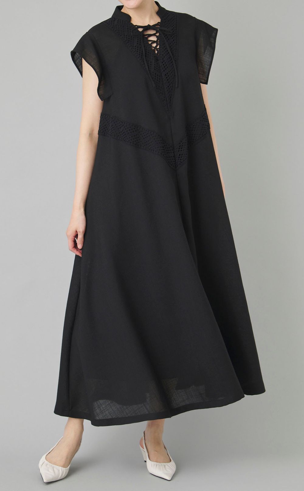 リネンカフタンワンピース