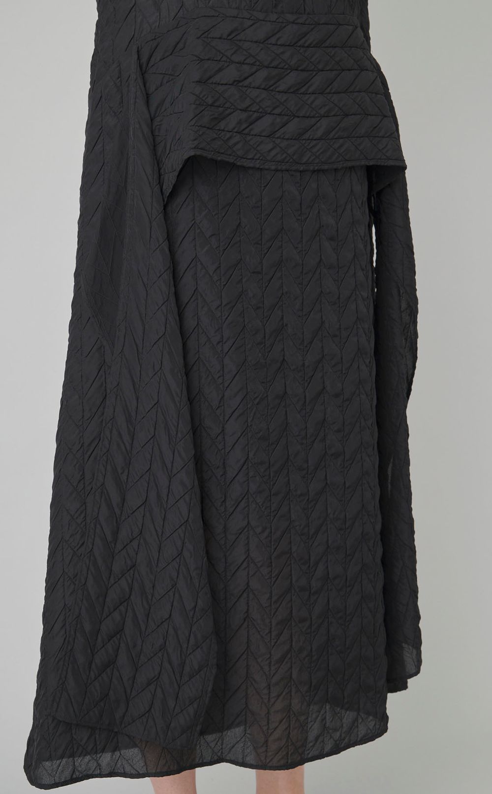 シアーヘリンボーンワンピース