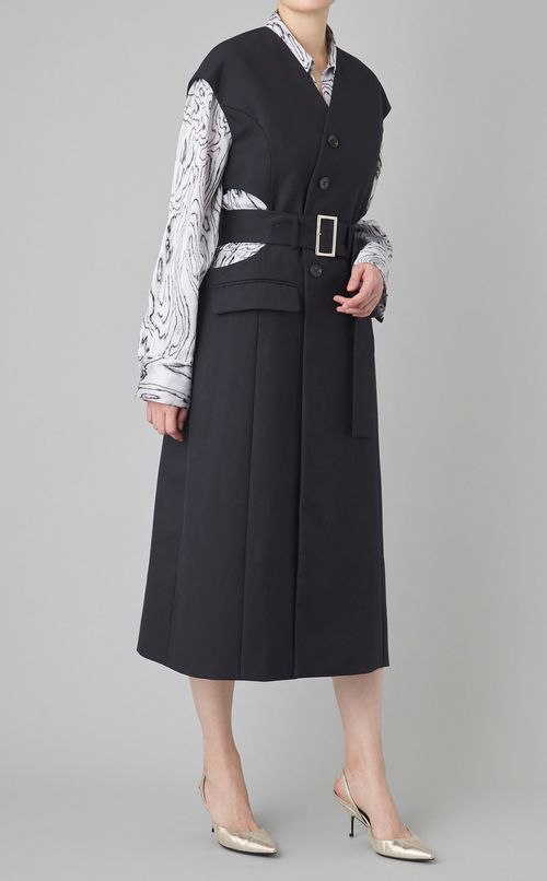 サークルカッティングロングジレ