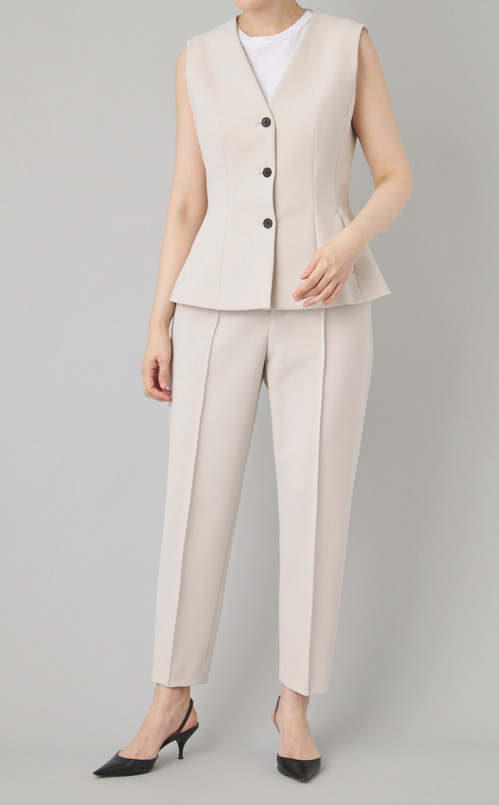 プルーフダブルクロステーパードパンツ