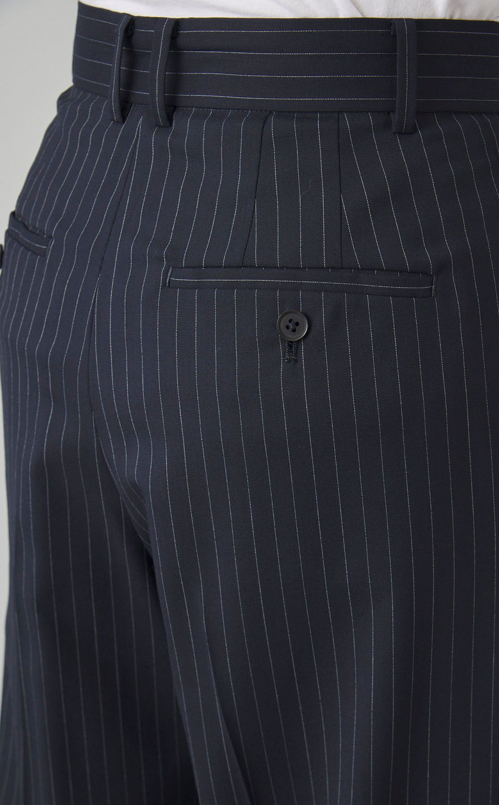 ローウェストストライプワイドパンツ