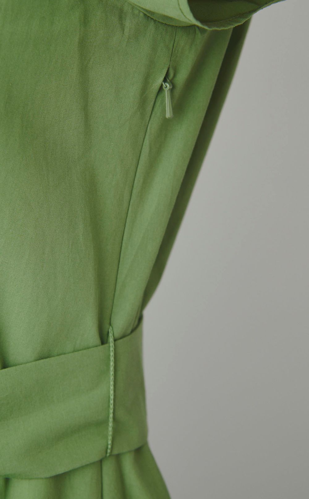 コットンサイドドレープワンピース