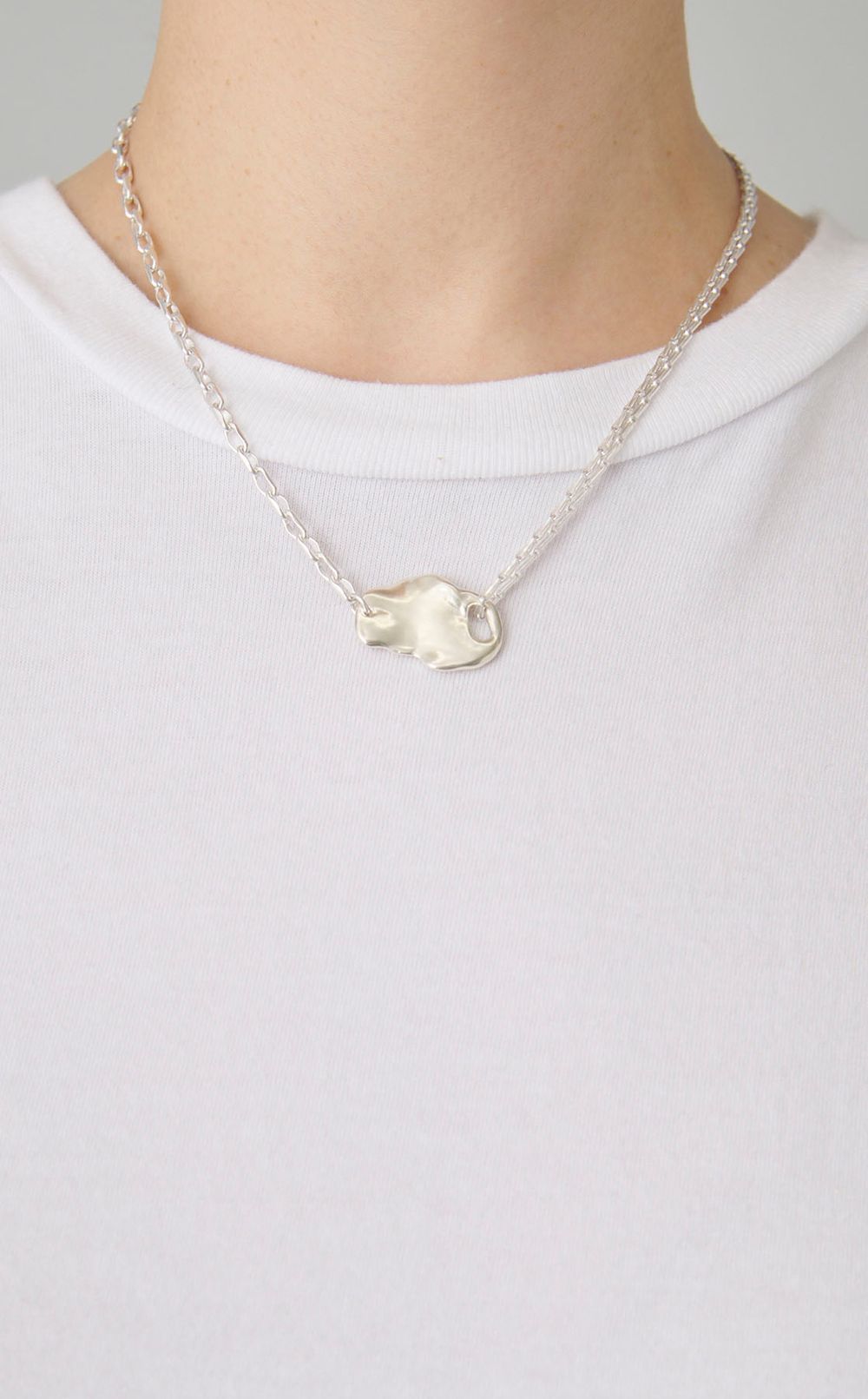 4wayチェーンシルバーネックレス