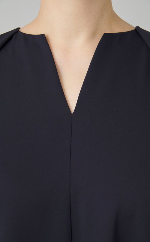 キーネックフレアワンピース