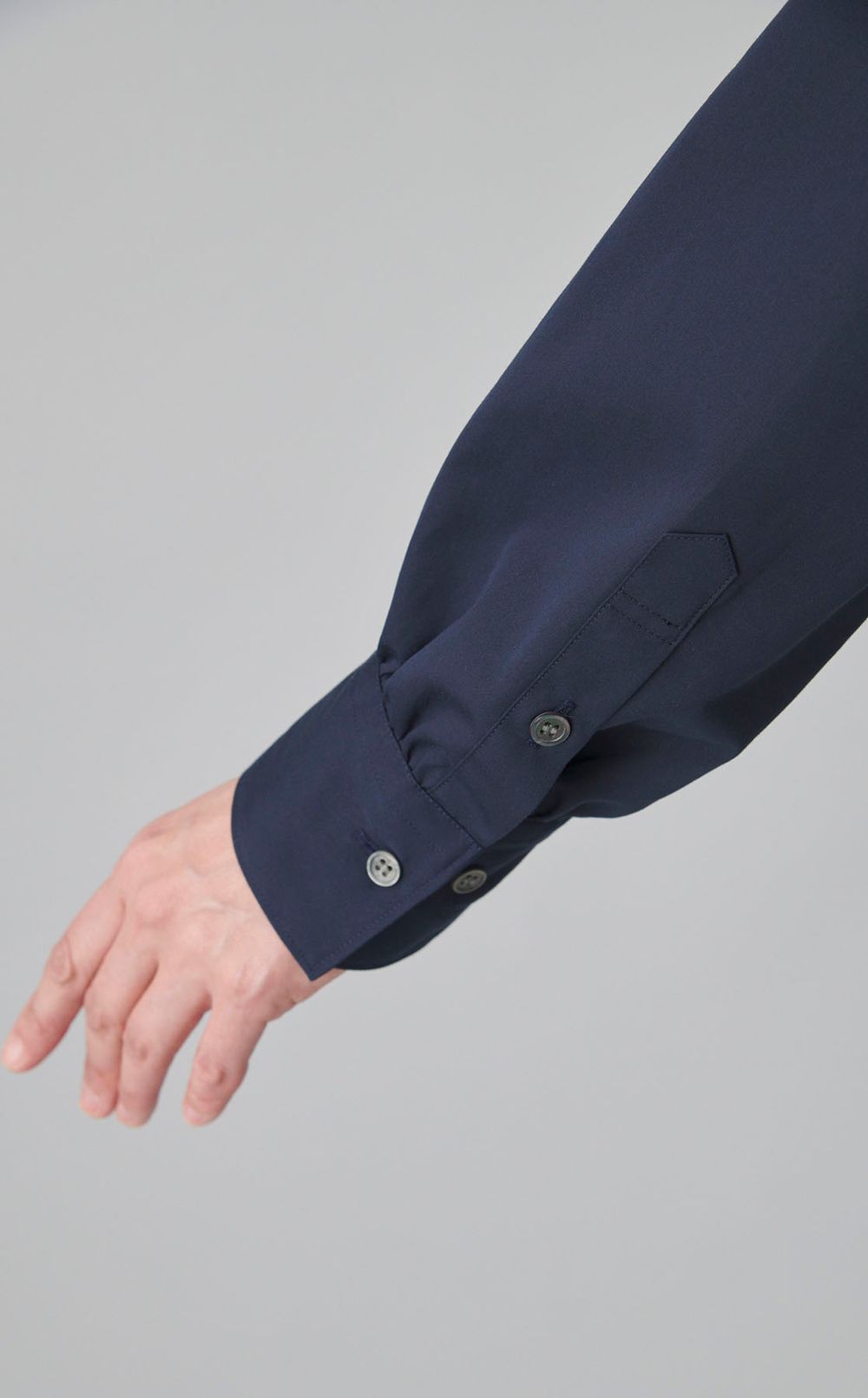 ポプリンギャザーカラーシャツ