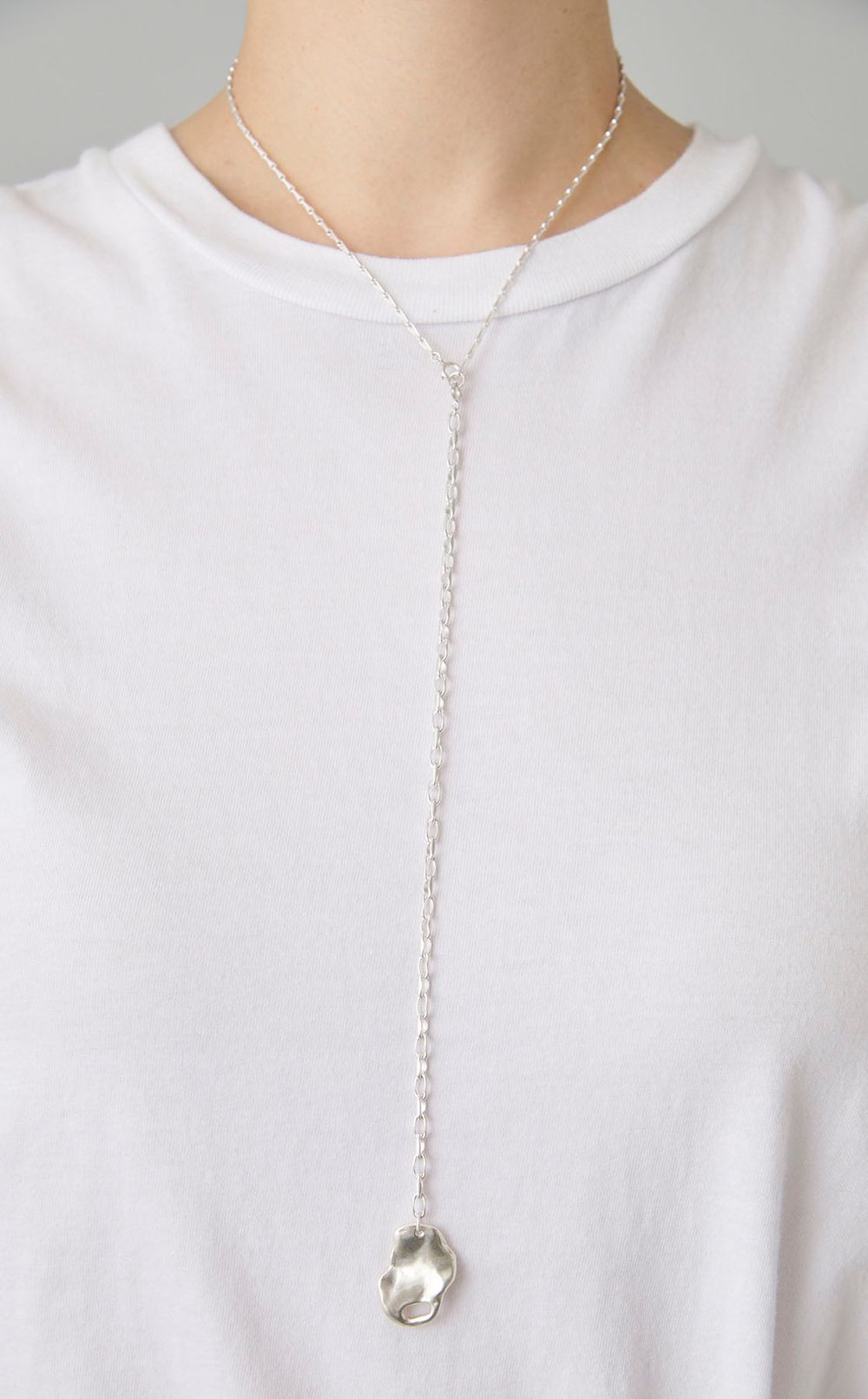 4wayチェーンシルバーネックレス