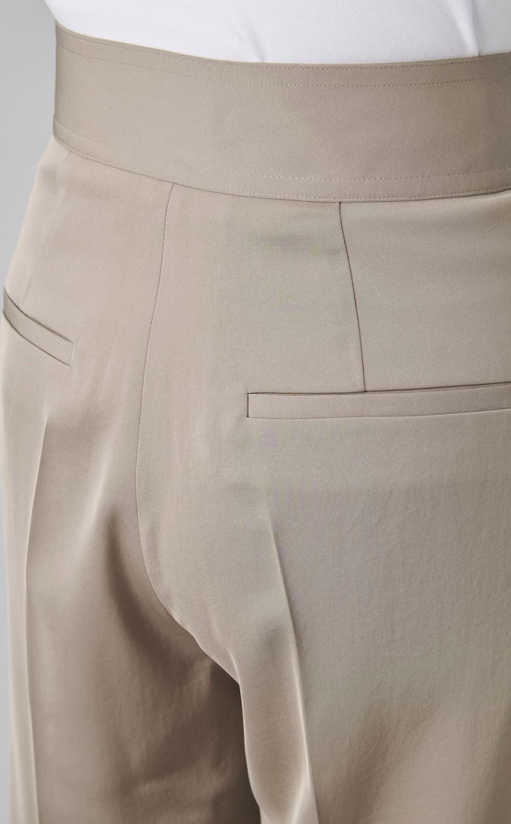 サテンラップワイドパンツ