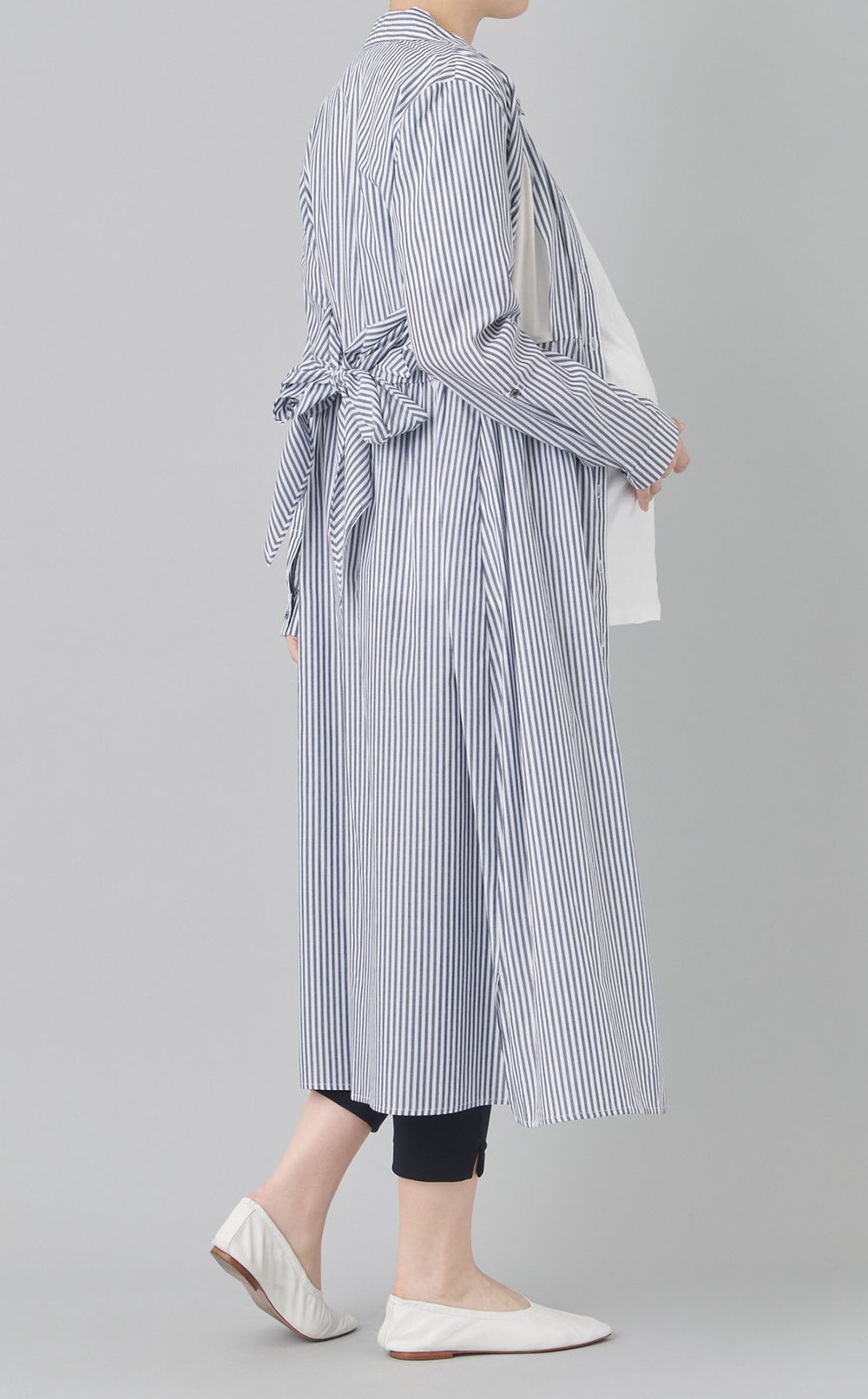 ARIANNAストライプシャツワンピース