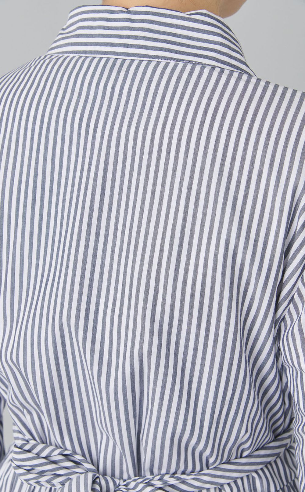 ARIANNAストライプシャツワンピース