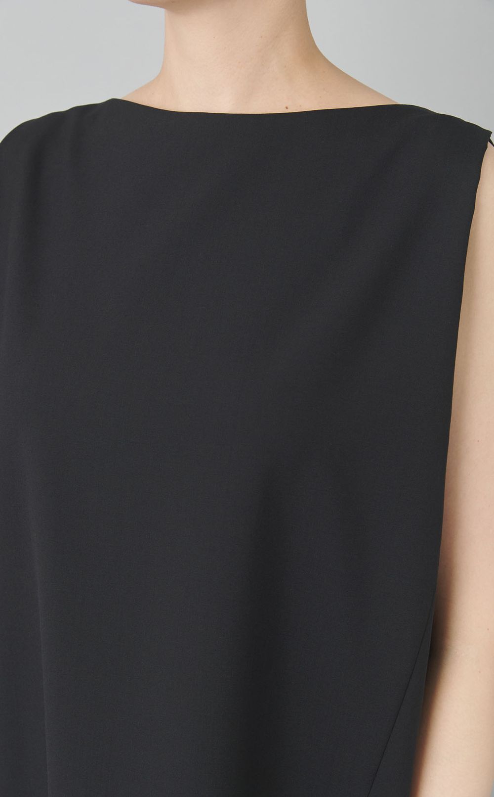 ウールミックスバックレースドレス