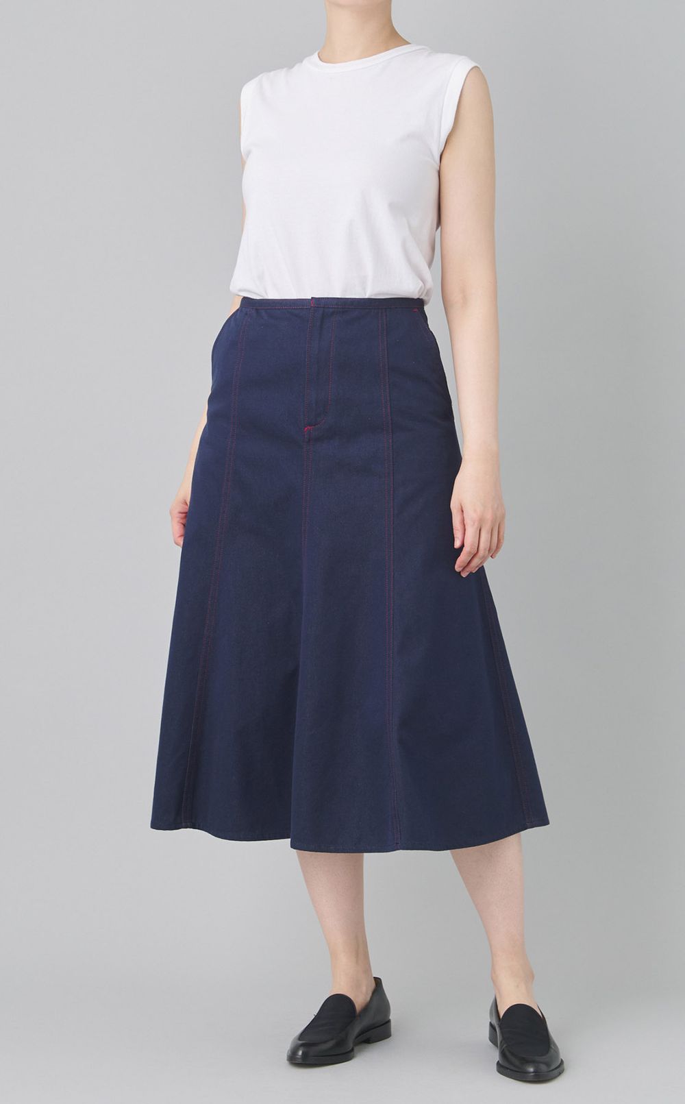 デニムパネルマーメイドスカート