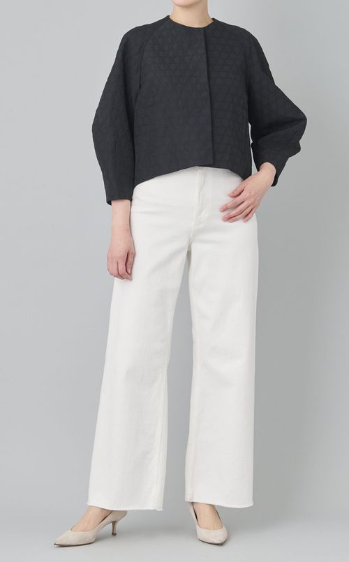 サークルジャガードショートジャケット