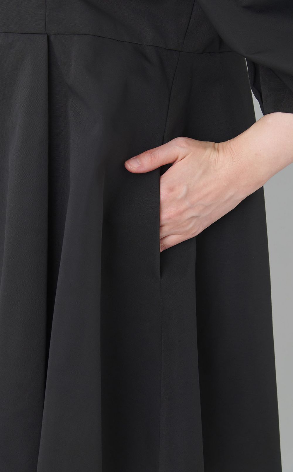 ナイロンコットンフレアジャケットコート