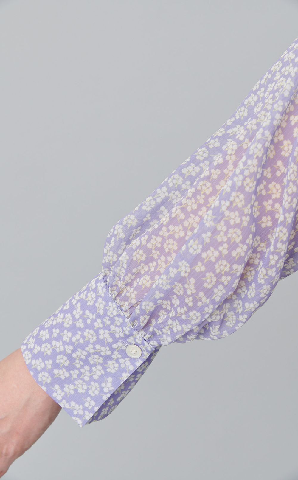 ミニフラワーギャザーブラウス