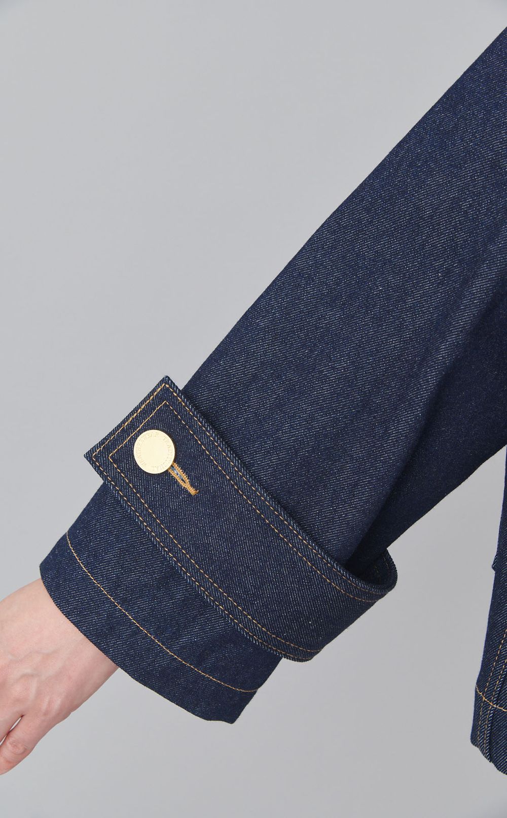 デニムノーカラージャケット