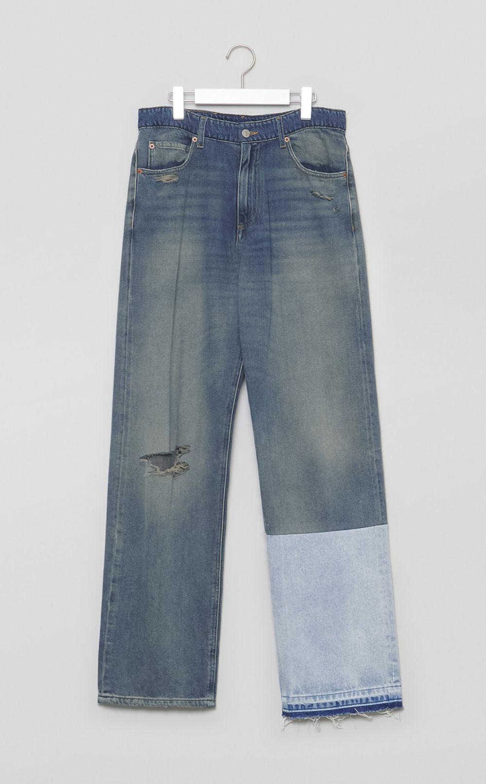 アシンメトリーデザインデニムパンツ