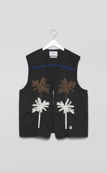 ハンドエンブロイダリーベスト