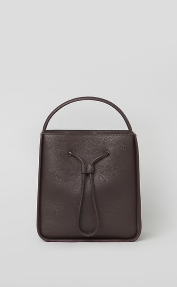 ドローストリングバゲットバッグ