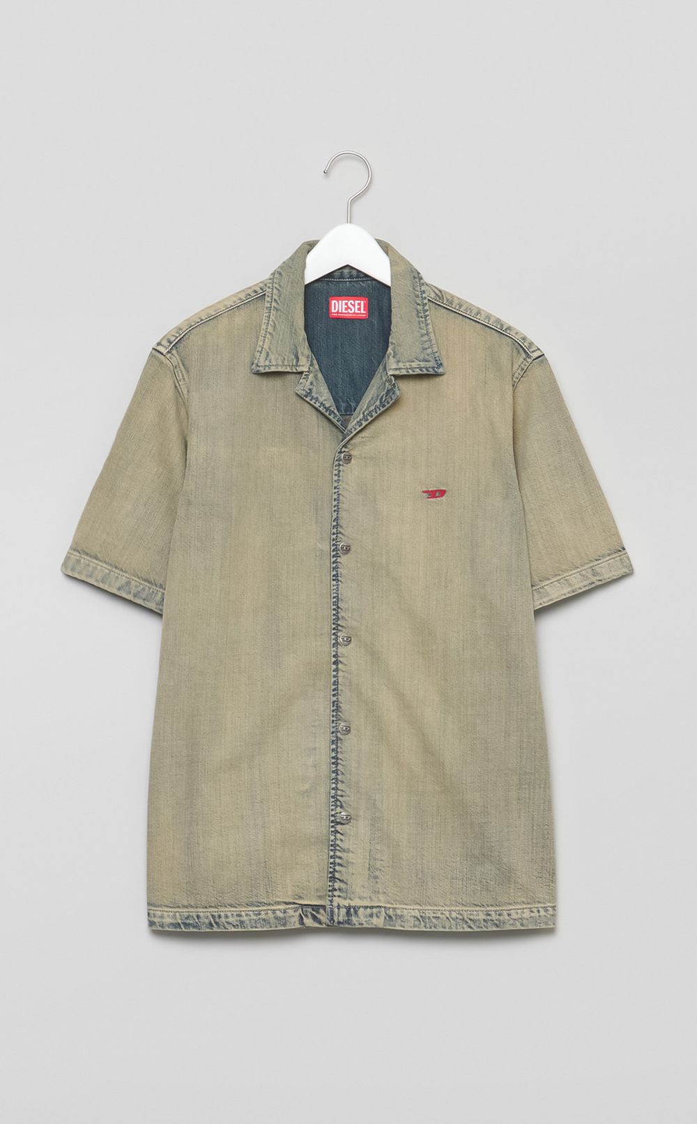 フェードデニムショートスリーブシャツ